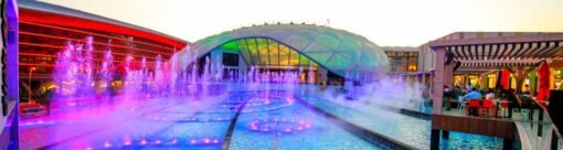 Yas Marina fountain
